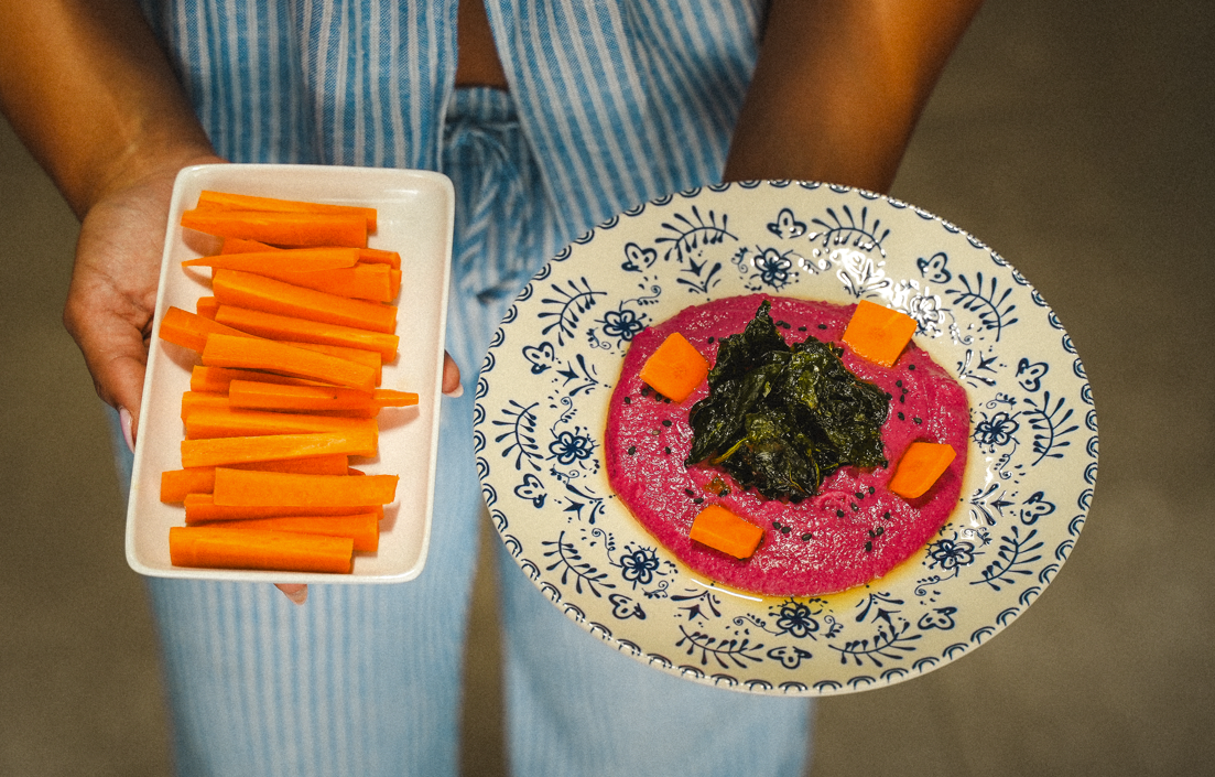 Hummus de remolacha